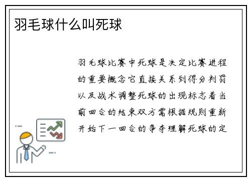 羽毛球什么叫死球